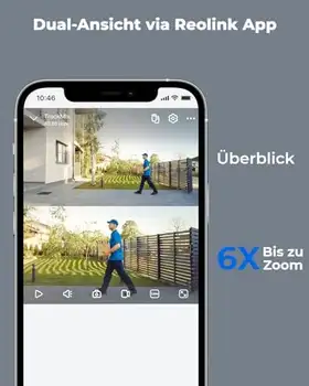 Reolink Überwachungskamera Tagansicht